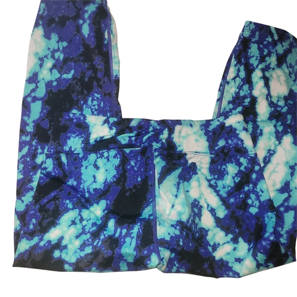 Calvin Klein Tie Dye Cropped Performance Leggings S - Picture 3 of 4